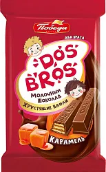 Шоколад ПОБЕДА с хрустящей вафлей со вкусом карамели 37г