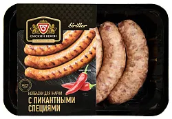 Колбаски ОМСКИЙ БЕКОН с пикантными специями охл 400г