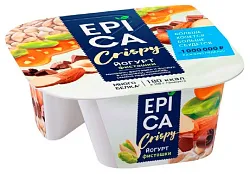 Йогурт ЭПИКА фисташки семечки подсолнечника темный шоколад бзмж 10.5% 140г