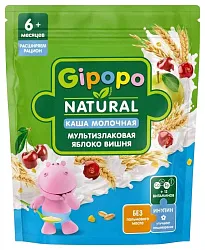 Каша ГИПОПО мультизлаковая яблоко вишня м/у 170г