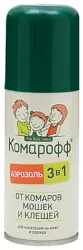Аэрозоль КОМАРОФФ 3в1 от укусов кровососущих насекомых 100мл