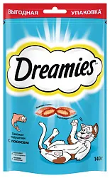 Лакомство для кошек ДРИМЕС для взрослых с лососем 140г