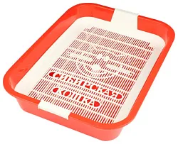 Туалет для кошек СИБИРСКАЯ КОШКА Премиум с сеткой высокие ножки