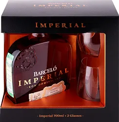 Ром БАРСЕЛО Империал Оникс 38% ПК 0.7л+2 стакана