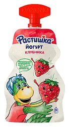 Йогурт РАСТИШКА обогащенный клубника бзмж 2.6% 70г