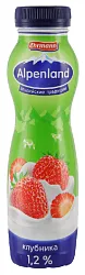 Йогуртовый напиток АЛЬПЕНЛАНД клубника бзмж 1.2% 290г