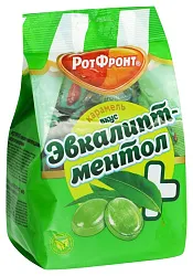 Карамель РОТ ФРОНТ со вкусом эвкалипта и ментола 200г