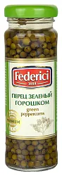 Перец ФЕДЕРИЧИ зеленый горошком ст/б 100г