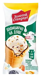 Мороженое ЗОЛОТОЙ СТАНДАРТ Пломбир чернослив курага арахис бзмж 92г