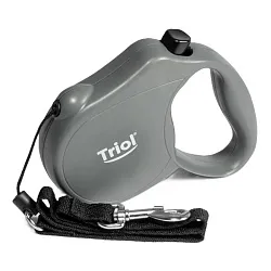 Поводок-рулетка ТРИОЛ Фьюжн S 5м до 12кг трос новый механизм