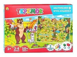 Настольная игра РЫЖИЙ КОТ Лучшие ходилки теремок арт.ИНЗ-3081