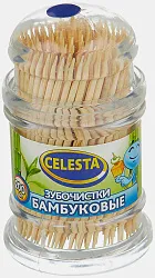 Зубочистки СЕЛЕСТА бамбуковые 200шт