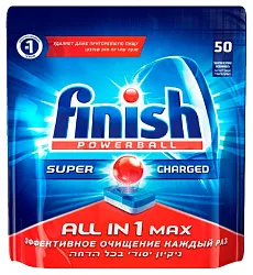 Таблетки для ПММ ФИНИШ Пауэр болл все в 1 макс 50шт