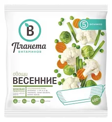 Овощи ПЛАНЕТА ВИТАМИНОВ Весенние с/м 400г