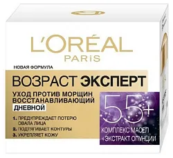 Крем для лица ЛОРЕАЛЬ Возраст эксперт 55+ день 50мл