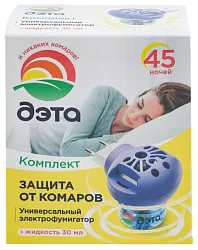 Комплект ДЭТА Инсекто жидкость 45 ночей 30мл