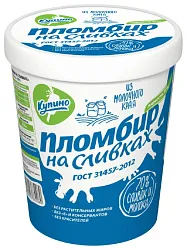 Мороженое КУПИНО Пломбир на сливках бзмж ведро 430г