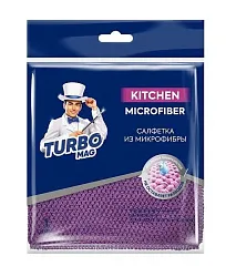 Салфетка для кухни ТУРБОМАГ Китчен микрофибра 30*30см 1шт