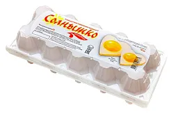 Яйцо куриное СОЛНЫШКО С1 10шт
