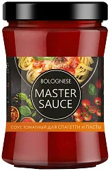 Соус МАСТЕР СОУС Болоньезе томатный для спагетти и пасты ст/б 280г