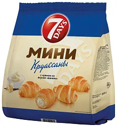 Круассаны мини 7 ДЭЙС ваниль 265г