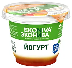 Йогурт ЭКОНИВА абрикос бзмж 3% 250г