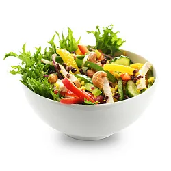 Товар с набором: Салат-боул с куриным филе, манго и черным рисом