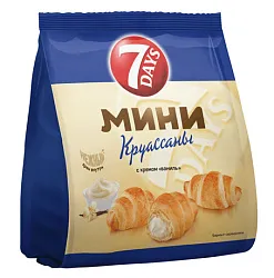 Круассаны мини 7 ДЭЙС ваниль 123г