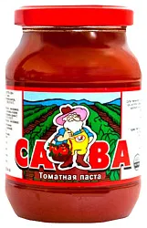 Томатная паста САВА ГОСТ 25-27% ст/б 500г