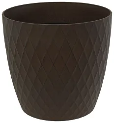 Кашпо АТМИКС Фрезия 27*27*24см коричневое 13л арт.202550570