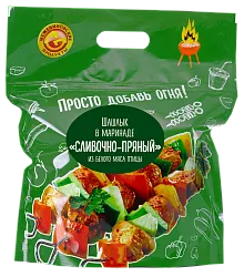 Шашлык куриный МЕЖЕНИНОВСКАЯ ПФ в сливочно-пряном маринаде охл 1кг
