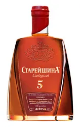 Коньяк СТАРЕЙШИНА фляжка 5 лет 40% ст/б 0.5л