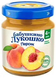 Пюре БАБУШКИНО ЛУКОШКО персик ст/б 100г