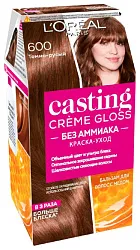 Краска для волос ЛОРЕАЛЬ Кастинг Темно-русый №600
