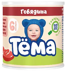 Пюре ТЕМА говядина ж/б 90г