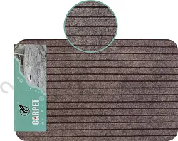 Коврик влаговпитывающий Полоска 48*78см коричневый арт.557