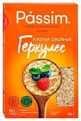 Овсяные хлопья ПАССИМ карт/уп 750г