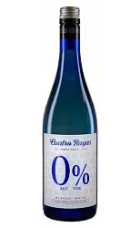 Вино КУАТРО РАЙАС ВЕНДЕМИА НОКТУРНА безалкогольное белое п/сух 0.5% ст/б 0.75л