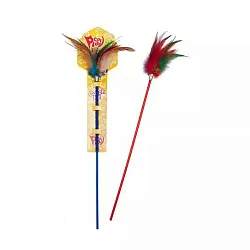 Игрушка для кошки ПЛЕЙ КЭТ Дразнилка с перьями