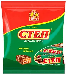 Конфеты СЛАВЯНКА Степ с лесным орехом м/у 250г