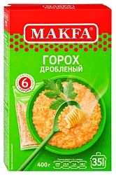 Горох МАКФА дробленый карт/уп 400г