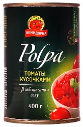 Томаты ПОМИДОРКА очищенные ж/б 425мл
