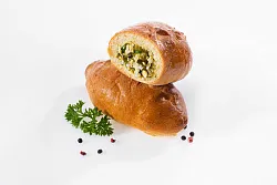 Пирожок печеный с луком и яйцом 80г