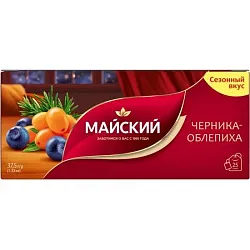 Чай МАЙСКИЙ черника-облепиха черный 25пак