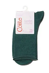 Носки женские КОНТЕ Элегант Комфорт хлопковые темно-бирюзовые р.25 арт.19С-101СП