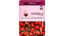 Маска для лица ФАРМСТЕЙ с экстрактом ацеролы тканевая