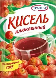 Кисель ТРАПЕЗА клюквенный 100г м/у