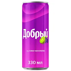 Газ.напиток ДОБРЫЙ киви виноград ж/б 0.33л