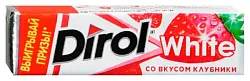 Жевательная резинка ДИРОЛ Вайт Клубника 13.6г
