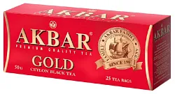 Чай АКБАР Голд черный 25пак